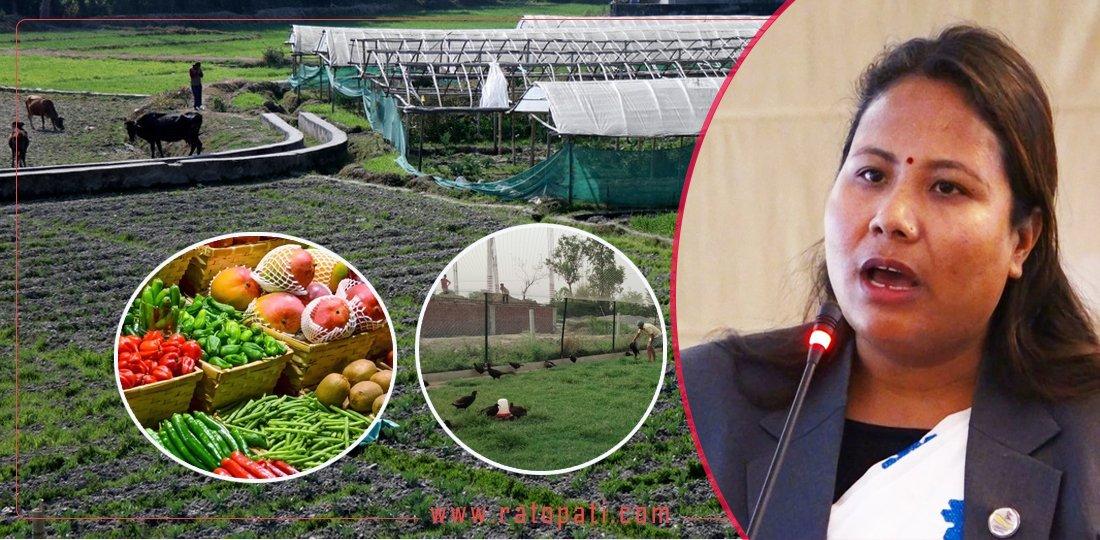 कृषि उपजमा आत्मनिर्भर बनाउने, जलवायु अनुकूलन प्रणालीको विकास गर्ने
