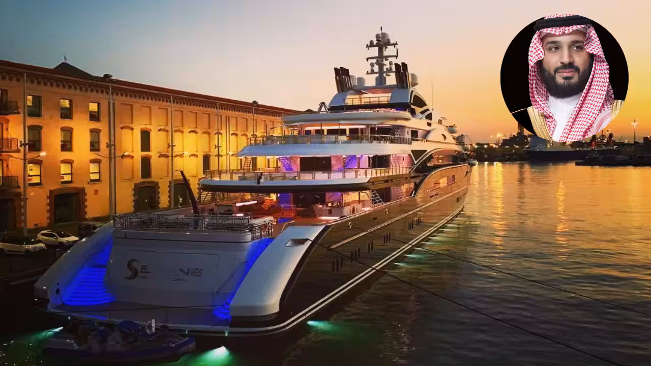 Saudi Prince's $450 million superyacht hides a secret cabin deep inside the hull, designed to...