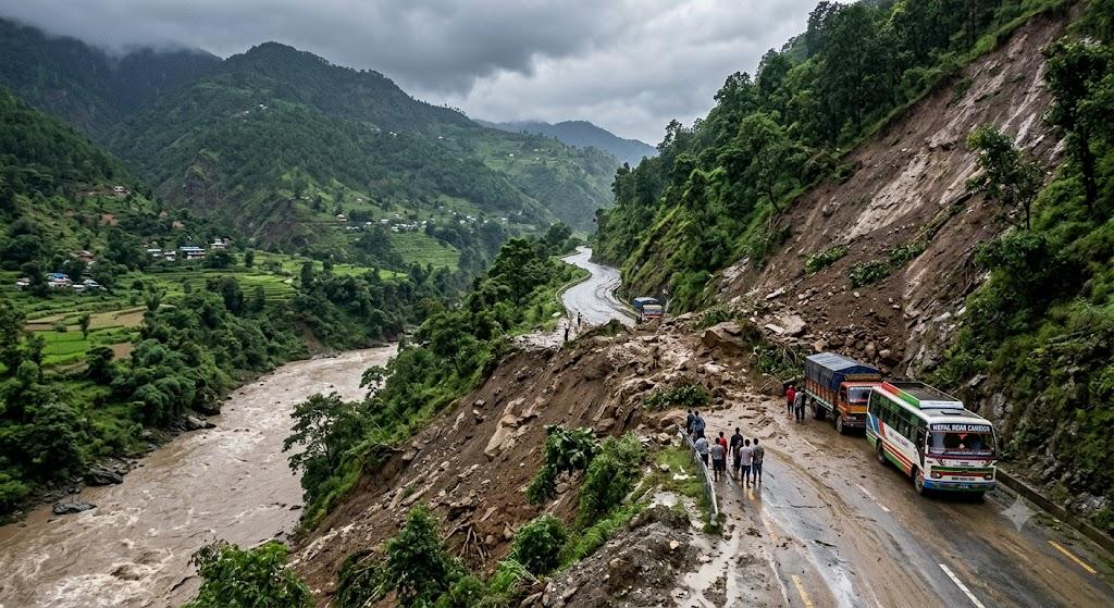 देशका विभिन्न स्थानमा सडक अवरुद्ध, यातायात प्रभावित