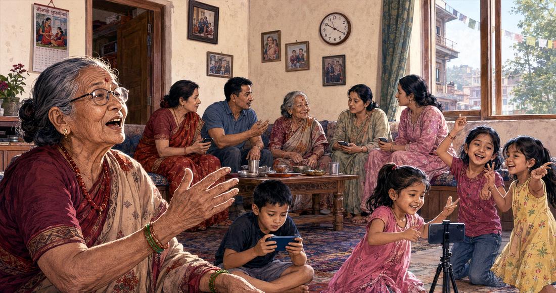 आमाका कुरा अनि घरका भित्ताहरू...