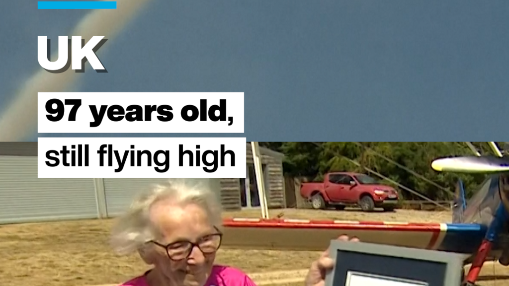 UK: 97-year-old woman breaks her own record for oldest wing walker