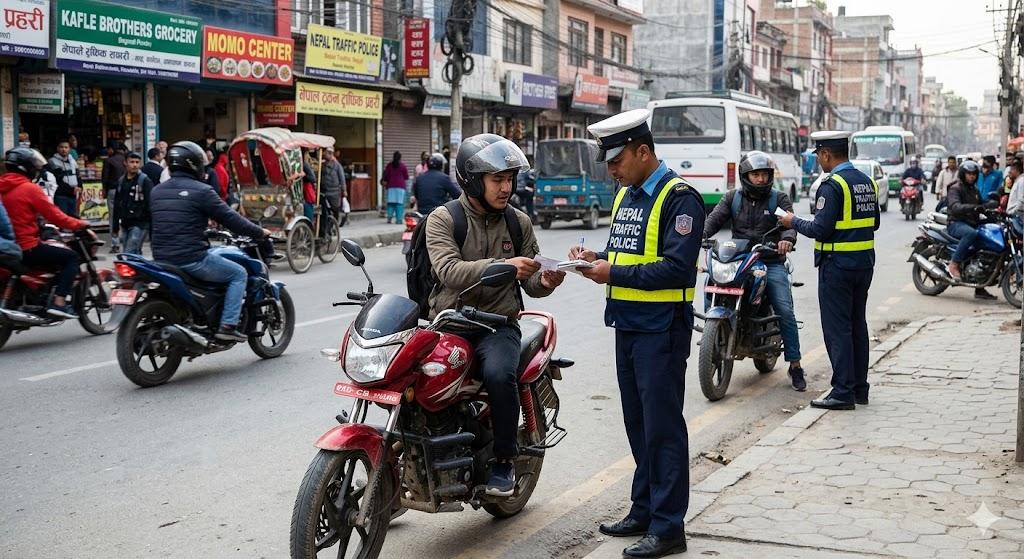 उपत्यकामा ट्राफिक प्रहरीको विशेष चेकिङ: मापसे, ओभरस्पीड र नियम मिच्ने १४०६ चालक परे